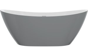 Carville Freestanding 1700x780x690mm Bath - Grey