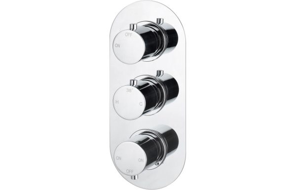 Neptune Thermostatic Three Outlet Triple Shower Valve