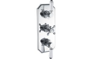 Traditional Lever Thermostatic Two Outlet Shower Valve