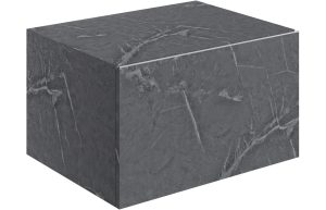 Pure 600mm Wall Hung Storage Drawer - Grey Marble