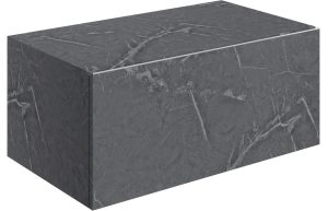 Pure 800mm Wall Hung Storage Drawer - Grey Marble