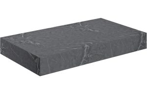 Pure 800mm Wall Hung Basin Shelf - Grey Marble