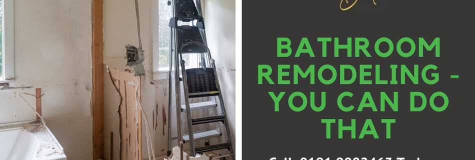 Bathroom Remodeling - You Can Do That