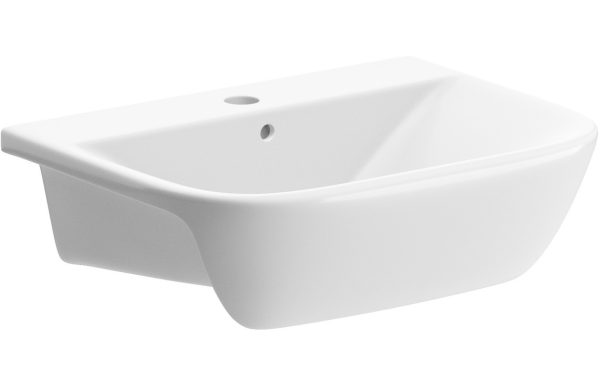 Larisa 520x400mm 1TH Semi Recessed Basin