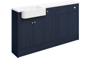 Aria 1542mm Basin  WC & 1 Door Unit Pack (RH) - Indigo Ash