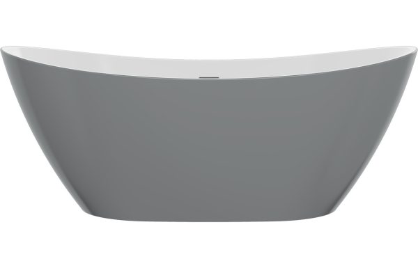 Carville Freestanding 1700x780x690mm Bath - Grey