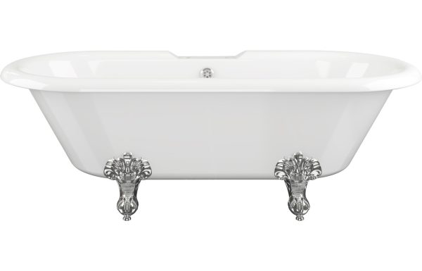 Avalon Freestanding 1690x740x620mm 2TH Bath w/Feet - White