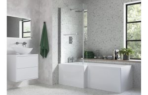 L Shape Bath Screen