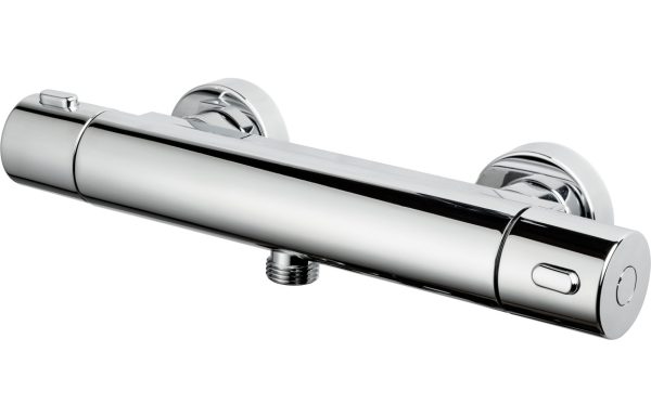 Vema Round Single Outlet Thermostatic Bar Valve