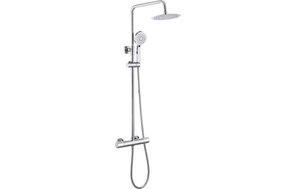 Nova Cool-Touch Thermostatic Mixer Shower w/Riser & Overhead Kit