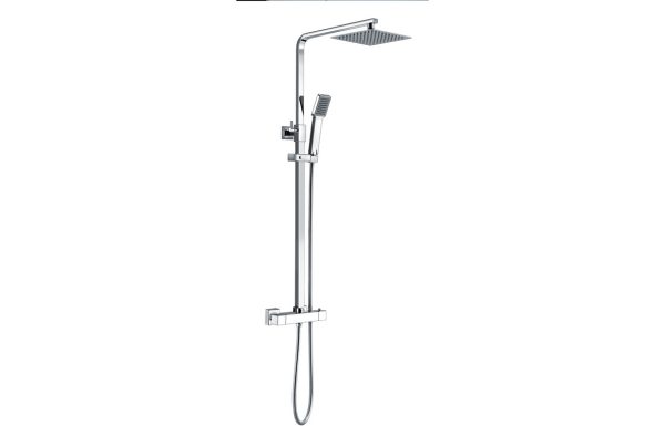 Eris Thermostatic Bar Mixer w/Riser & Overhead Kit