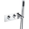 Dara Thermostatic Two Outlet Shower Valve with Handset