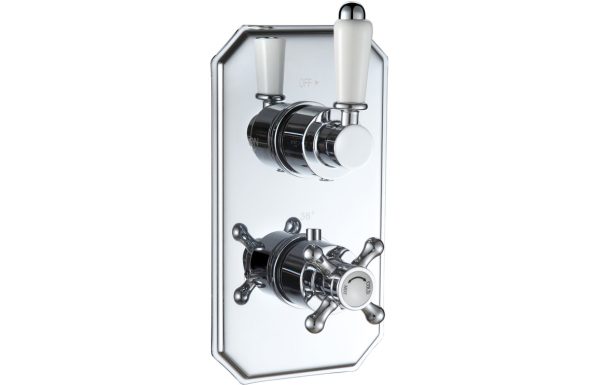 Traditional Lever Thermostatic Single Outlet Shower Valve