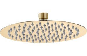 250mm Round Showerhead - Brushed Brass