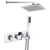 Lynx Shower Pack One - Two Outlet Twin Shower Valve with Handset & ABS Overhead