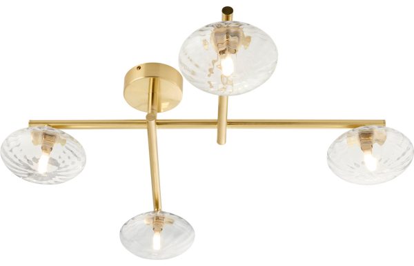 Izzy Ceiling Light - Brushed Brass