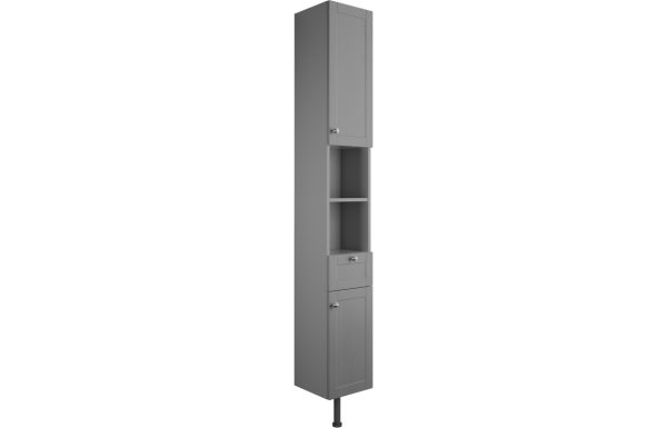 Aria 300mm 2 Door Tall Unit - Grey Ash