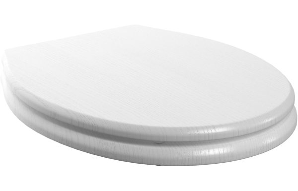 Aria Soft Close Toilet Seat - Satin White Ash