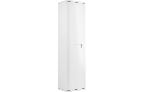 Iona 350mm 2 Door Wall Hung Tall Unit - White Gloss