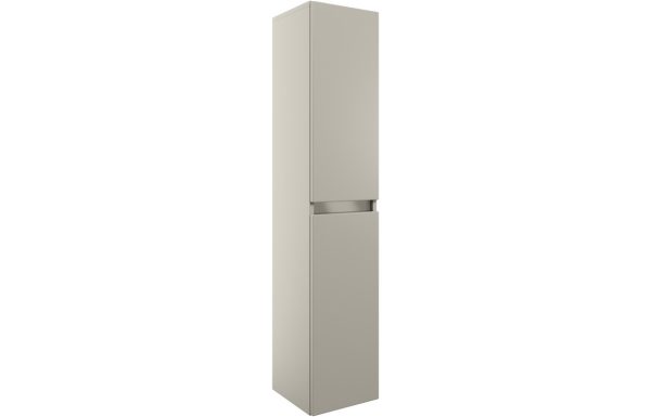 Cara 300mm 2 Door Wall Hung Tall Unit - Latte