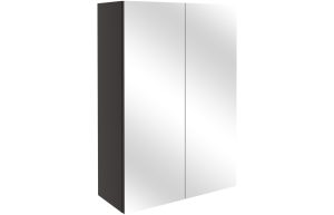 Series 500mm Mirrored Unit - Matt Graphite Grey