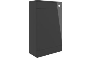 Jarva 500mm Floor Standing WC Unit - Anthracite Gloss