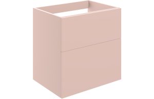 Elegance 590mm Wall Hung 2 Drawer Basin Unit (No Top) - Matt Antique Rose