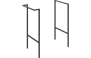 Elegance Optional Frame with Integrated Towel Rail - Black