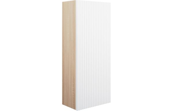 Ridge 300mm 1 Door Wall Unit - Matt White