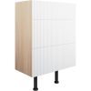 Ridge 600mm 3 Drawer Base Unit - Matt White