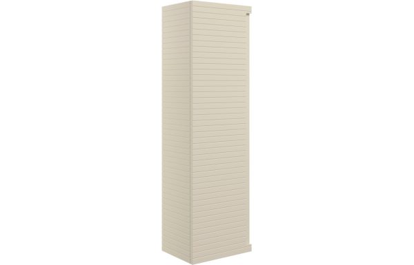 Linea 350mm Wall Hung 1 Door Tall Unit - Matt Cotton