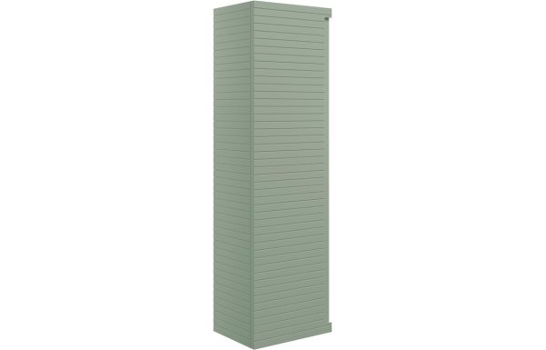 Linea 350mm Wall Hung 1 Door Tall Unit - Matt Willow Green