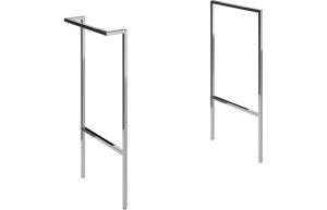 Elegance Optional Frame with Integrated Towel Rail - Chrome