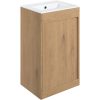 Nature 510mm Floor Standing Unit Inc. Basin - Seville Oak