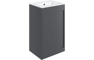 Nature 510mm Floor Standing Unit Inc. Basin - Matt Graphite Grey