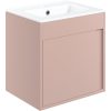 Nature 510mm Wall Hung Unit Inc. Basin - Matt Antique Rose