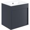Nature 510mm Wall Hung Unit Inc. Basin - Matt Indigo Blue