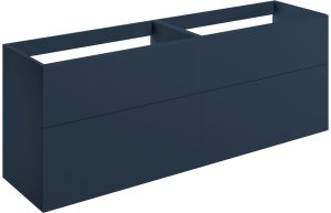 Elegance 1180mm Wall Hung 4 Drawer Basin Unit (No Top) - Matt Deep Blue