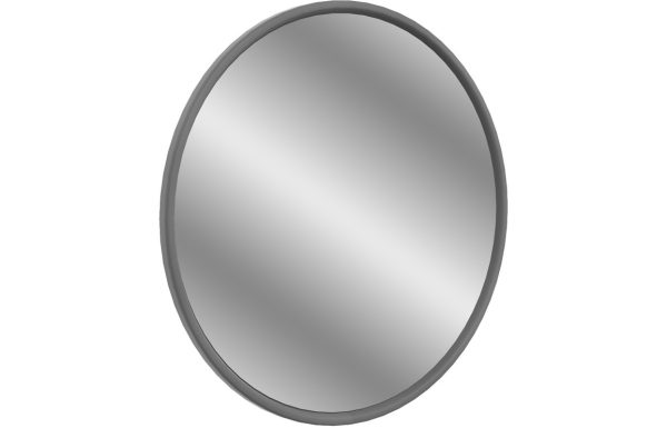 Halton 550x550mm Round Mirror - Grey Ash