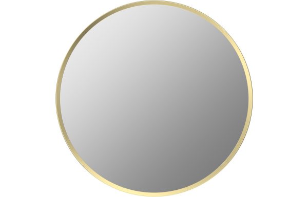 Miso 600mm Round Mirror - Brushed Brass