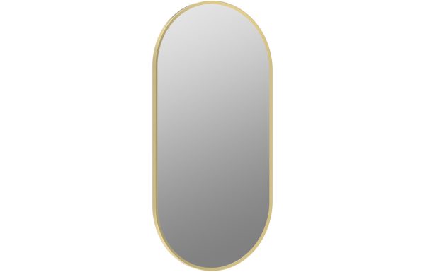 Miso 800x400mm Oblong Mirror - Brushed Brass