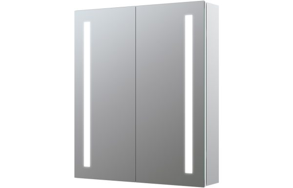 Aruna 600mm 2 Door Front-Lit LED Mirror Cabinet