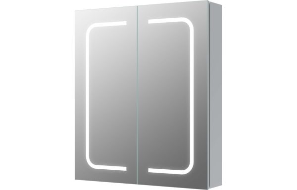 Mika 600mm 2 Door Front-Lit LED Mirror Cabinet