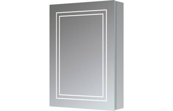 Frame 500mm 1 Door Front-Lit LED Mirror Cabinet