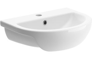 Ava 500x390mm 1TH Semi Recessed Basin