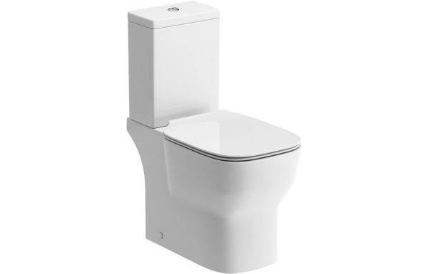 Chloe Close Coupled Open Back WC & Soft Close Seat