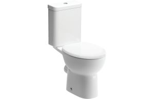 Ava Close Coupled Open Back WC & Soft Close Seat