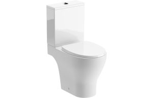 Rosa Rimless Close Coupled Part Shrouded WC & Soft Close Seat