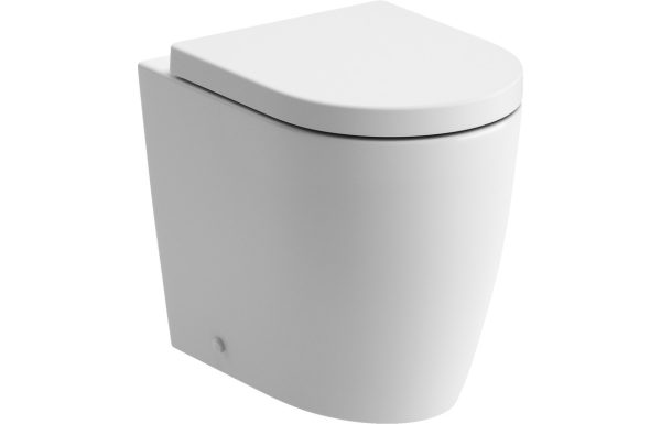 Quantro Rimless Back To Wall Comfort Height WC & Soft Close Seat