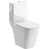Lydia Rimless Close Coupled Part Shrouded Comfort Height WC & Soft Close Seat